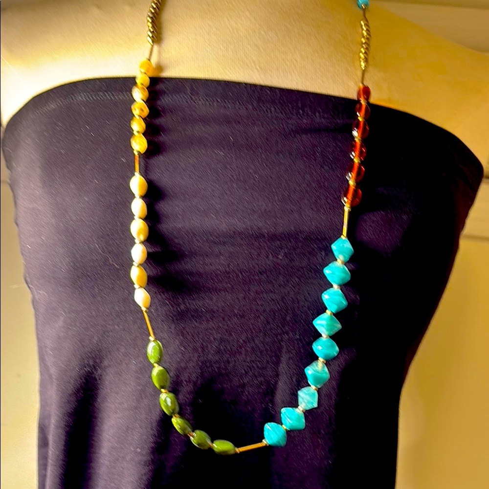 Artisian Multicolour Glass Bead Necklace